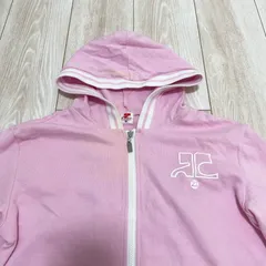 Courreges 21 クレージュ フルジップ パーカー ピンク ロゴ 長袖 レディース 38サイズ M相当 Y2K Archive 00s 平成ギャル グランジ ウィッシュコア 韓国系のサムネイル
