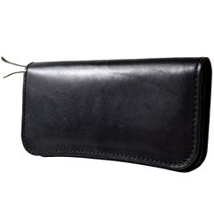 CODEL atelierCODEL Long Wallet, Tochigi Leather, Men's Wallet, Genuine Leather, Made in Japan (Black) [Black]