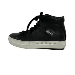 RUCO LINE(ルコライン) スニーカー 35 レディース - 黒 ハイカット/スタッズ レザー