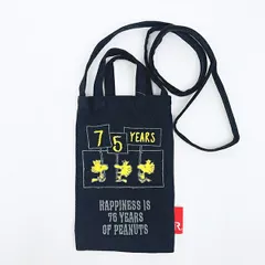 スヌーピー ショルダーバッグ ブラック PEANUTS 75th ルートート ROOTOTE SNOOPY