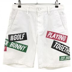 新品タグ付】ジャックバニー ゴルフ ハーフパンツ ステッカー柄
