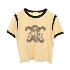 希少】 CELINE トリオンフ ロゴ スパンコール 半袖 Tシャツ Mサイズ