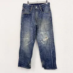 古着 used　Levi’s　リーバイス　569　ダメージデニムパンツ/ジーンズ　縦落ち　インディゴ　W31サイズ