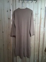 ブラウン ニット ロング ONE PIECE (F)