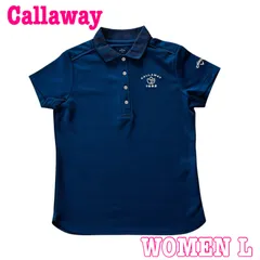 Callaway キャロウェイ 半袖 ロゴ刺繍  速乾性 ストレッチ ポロシャツ L