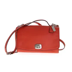 【中古】 COACH コーチ 2WAYバッグ ハンドバッグ ショルダーバッグ レディース メンズ バッグ オレンジ ブランド