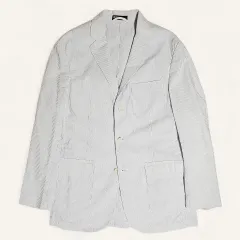 L(105) ポロ ラルフローレン 00's シアサッカー Classic 3ボタン ブレーザー