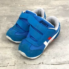 アシックス スクスク ベビー シューズ ブルー 15.0cm