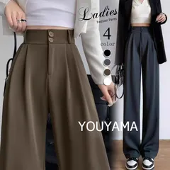 パンツ レディース ストレートパンツ ワイドパンツ おしゃれ ハイウエスト 長ズボン ロングパンツ オフィス 通勤 春秋 夏 wh086