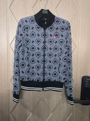 ルコックスポルティフ ハート パータン ジップアップ ジャケット