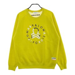 新品タグ付 マーク＆ロナ スパンコールロゴ シルク 絹 ニットセーター
