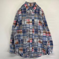 ミハラヤスヒロ MODIFIED 再構築 パッチワーク シャツ 長袖 チェック