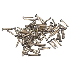 uxcell 木ネジ M1.5 x 12 mm 丸頭ネジ 70個 真鍮製釘 詰め合わせキットDIY固定アクセサリー 木工家具用 ブロンズ