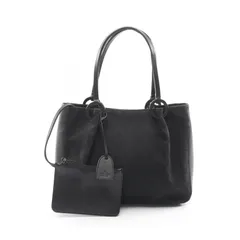 グッチ GUCCI トートバッグ GGキャンバス ポーチ付き 101919 ブラック キャンバス レザー トートバッグ レディース Used B