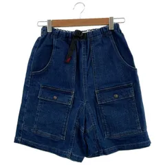 GRAMICCI×DENIM DUNGAREE 3712604 ハーフデニムパンツ レディース インディゴ 01