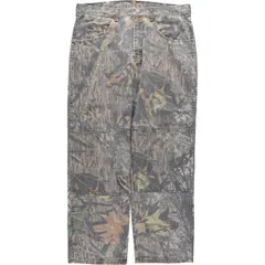 古着 ラングラー Wrangler リアルツリーカモ ダブルニー ストレートデニムパンツ メンズw35相当/eaa569494