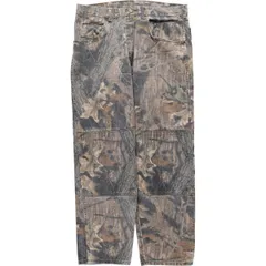 古着 ラングラー Wrangler リアルツリーカモ ダブルニー テーパードデニムパンツ メンズw35相当/eaa569675