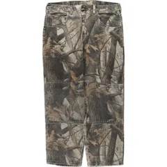 古着 ラングラー Wrangler リアルツリーカモ ダブルニー テーパードデニムパンツ メンズw36相当/eaa569492