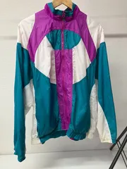 NIKE 切替 ナイロンジャケット マルチカラー L US古着