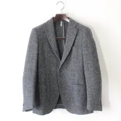 【新品同様】ザ スーツカンパニー × ハリスツイード テーラードジャケット A4 メンズ M 165cm 6Drop グレー 秋冬春 ★未使用に近い★