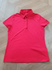 アディダス レディース 半袖 ポロシャツ レッド