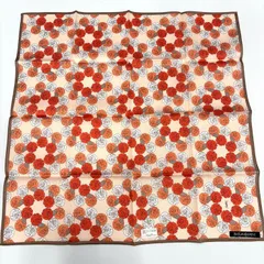 YVES SAINT LAURENT ローズ柄ハンカチ バラ 薔薇 日本製 鑑定済み 正規品 イヴ・サンローラン