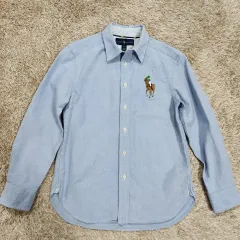 (ヴィンテージボックス) ポロ ラルフローレン 正規品 シャツ キッズ M (10-12)