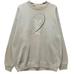 90年代 USA製 B-WEAR ゴルフ 刺繍 スウェット トレーナー メンズXL 古着 ベージュ 50/50 アメカジ ビンテージ ヴィンテージ【スウェット】/ MS225