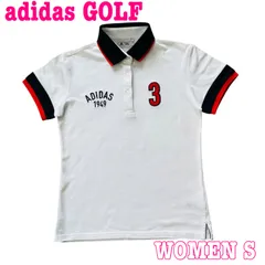 adidas GOLF アディダスゴルフ 半袖 ロゴ刺繍 ワッペン コットン混 ストレッチ ポロシャツ S