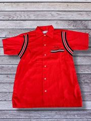 70s Hilton ヒルトン ボウリングシャツ ヴィンテージ レッド 赤 - メルカリ