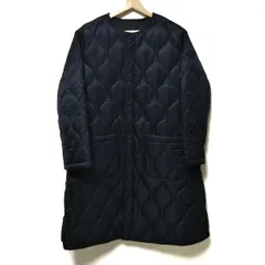 トラディショナルウェザーウェア コート サイズ34 M レディース - 黒 長袖/キルティング/ロング丈/中綿/ジップアップ/冬