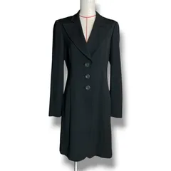 EMPORIO ARMANI エンポリオアルマーニ ロングジャケット コート アウター ブラック 黒 サイズ38 レディース 春 ゴーゴー古着マルイファミリー溝口店 9 No.624のサムネイル