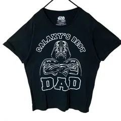 L スターウォーズ キャラT キャラクター ダースベーダー 映画 アーチロゴ  ブラック 黒 Tシャツ レディース ユニセックス メンズ 古着 半袖 CHM