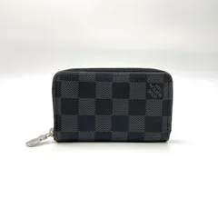 LOUIS VUITTON ジッピーコインパース ダミエグラフィット ダミエグラフィット RFID対応 PVC ブラック コインケース シルバー N63076