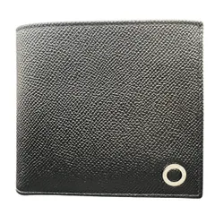 BVLGARI 展示品級 ブルガリ ブルガリマン ブルガリブルガリ 二つ折り財布 レザー ブラック コンパクトウォレット ミニ財布 カードケース コインケース メンズ 美品 SAランク 中古 鑑定済 ブルガリ財布