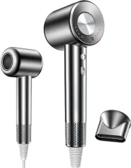 ドライヤー 【超高速&大風量モデル ヘアドライヤー】 高速ドライヤー 最大風速50m/s 速乾 1300W 低騒音 軽量 高濃度マイナスイオン 静電気抑制 NTC温度制御 過熱防止 美髪ケア PSE認証済み マグネットノズル・取扱説明書付き 家庭用/旅行用