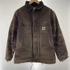 【中古】Carhartt トラディショナルジャケット サイズM 茶 USA製 カーハート[91]