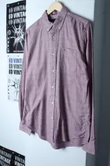 (S-L) トミーヒルフィガー シャツ CHECK レッド アメカジ-17E89