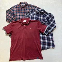 【まとめ売り】3点セット CIAO PANIC  CIAO PANIC TYPY チャオパニック チェック柄シャツ ネルシャツ ポロシャツ メンズMサイズのサムネイル