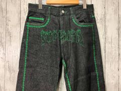 90's hiphop tribal streetwear 極太 jeans 黒 - メルカリ
