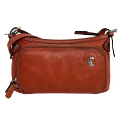 PELLE BORSA(ペレボルサ) ショルダーバッグ - オレンジ レザー