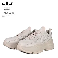 [レディース] adidas (アディダス) OZGAIA W (オズガイア ウィメンズ) ローカット スニーカー 厚底 Y2K 2000年代 レトロ 韓国ファッション 綺麗めカジュアル 大人女子 ストリート くすみピンク (ピンクベージュ) IG6049