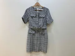 Her lip to ハーリップトゥ Classic Tweed Mini Dress 半袖ワンピース サイズS 白×黒 ホワイト×ブラック 1222305050 レディース