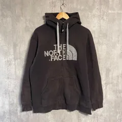 ノースフェイス ジップ パーカー メンズ L ブラック ロゴプリント 古着 裏起毛 NT61216 スウェット ストリート カジュアル アウトドア キャンプ 釣り ブランド シンプル フェード 人気色 春 秋 冬 1点物 長袖 匿名配送