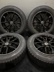 ★215/60R17 YOKOHAMA/ice GUARD iG60 23年製 EUROTECH 17インチ 7J +38 108 4H スタッドレス 4本 プジョー 等 (南5-L812)