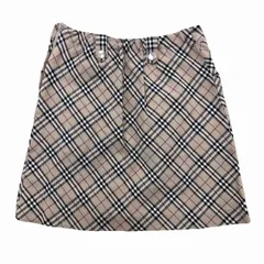 バーバリー ロンドン ミニスカート キッズ 130サイズ ノバチェック 子供用 女の子用 比較的美品 人気