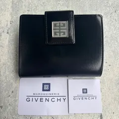 GIVENCHY ロゴプレートフラップ がま口財布 ブラックのサムネイル