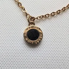 【未使用品】ライオンハート　ネックレス　ゴールドブラック