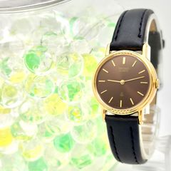 希少 セイコー ヴィンテージ ゴールド×ブラック 7321-0350 稼動品 