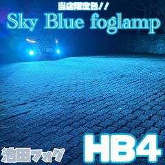 当店限定色！超爆光 H3用 24V対応 スカイブルーフォグランプ! 水色